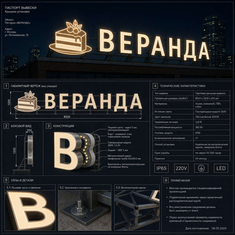 Дизайн-проект рекламной вывески: что входит и зачем нужен